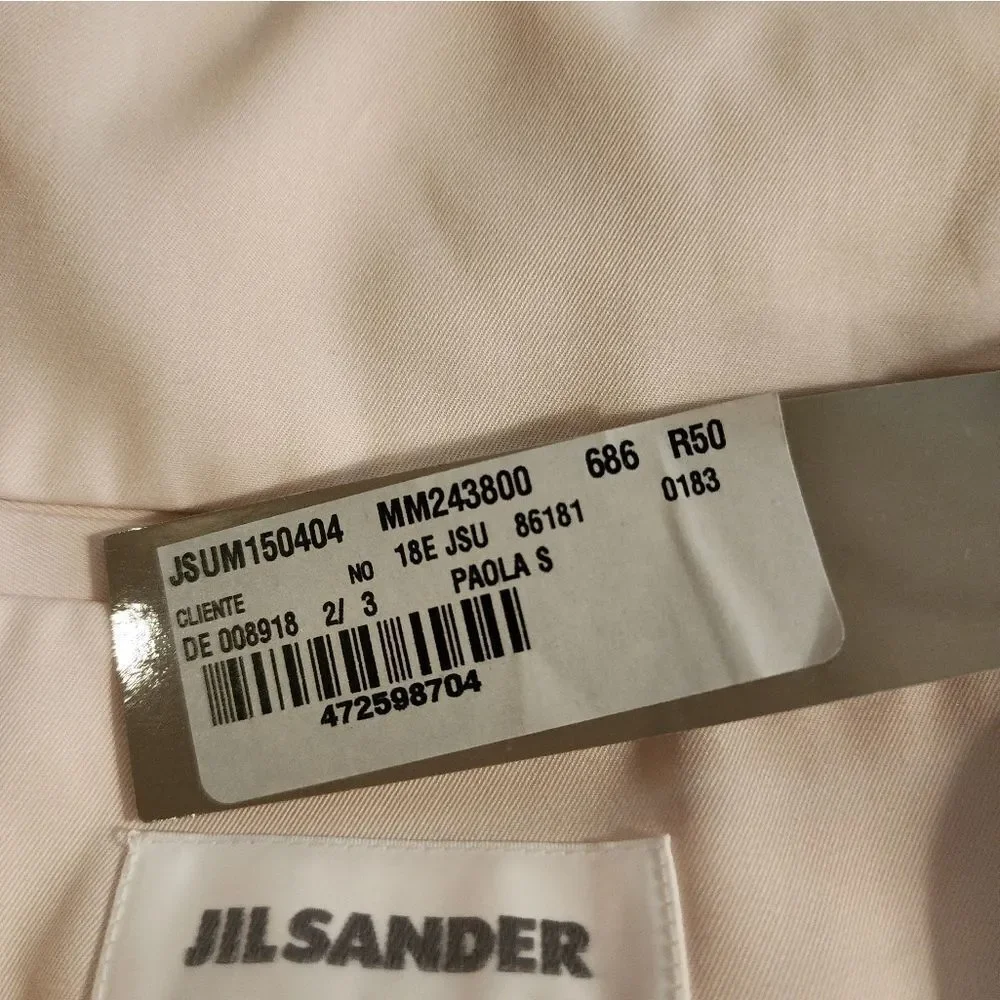 NWT Jil Sander Blazer - Very Light Pink